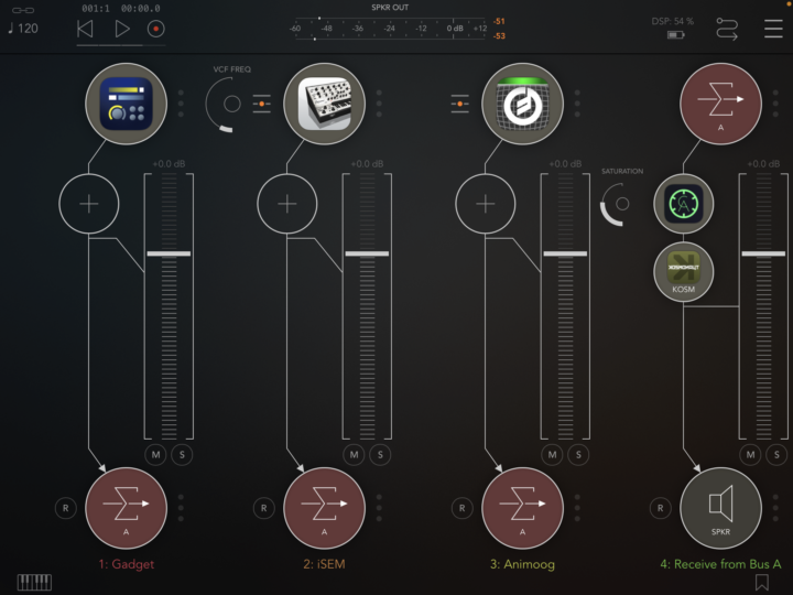 Korg Gadget + AUM con Taipei